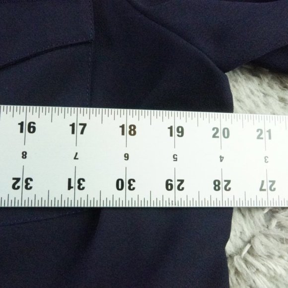 COPY - Talbots Midi Shirt Dress Womens 16 Blue Work Office Attire - Picture 7 of 13